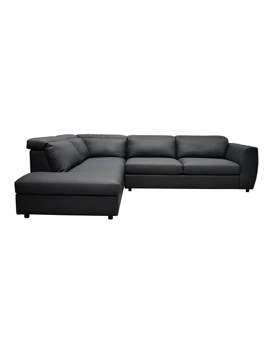 Sala modular izquierda Rovani de piel y vinil