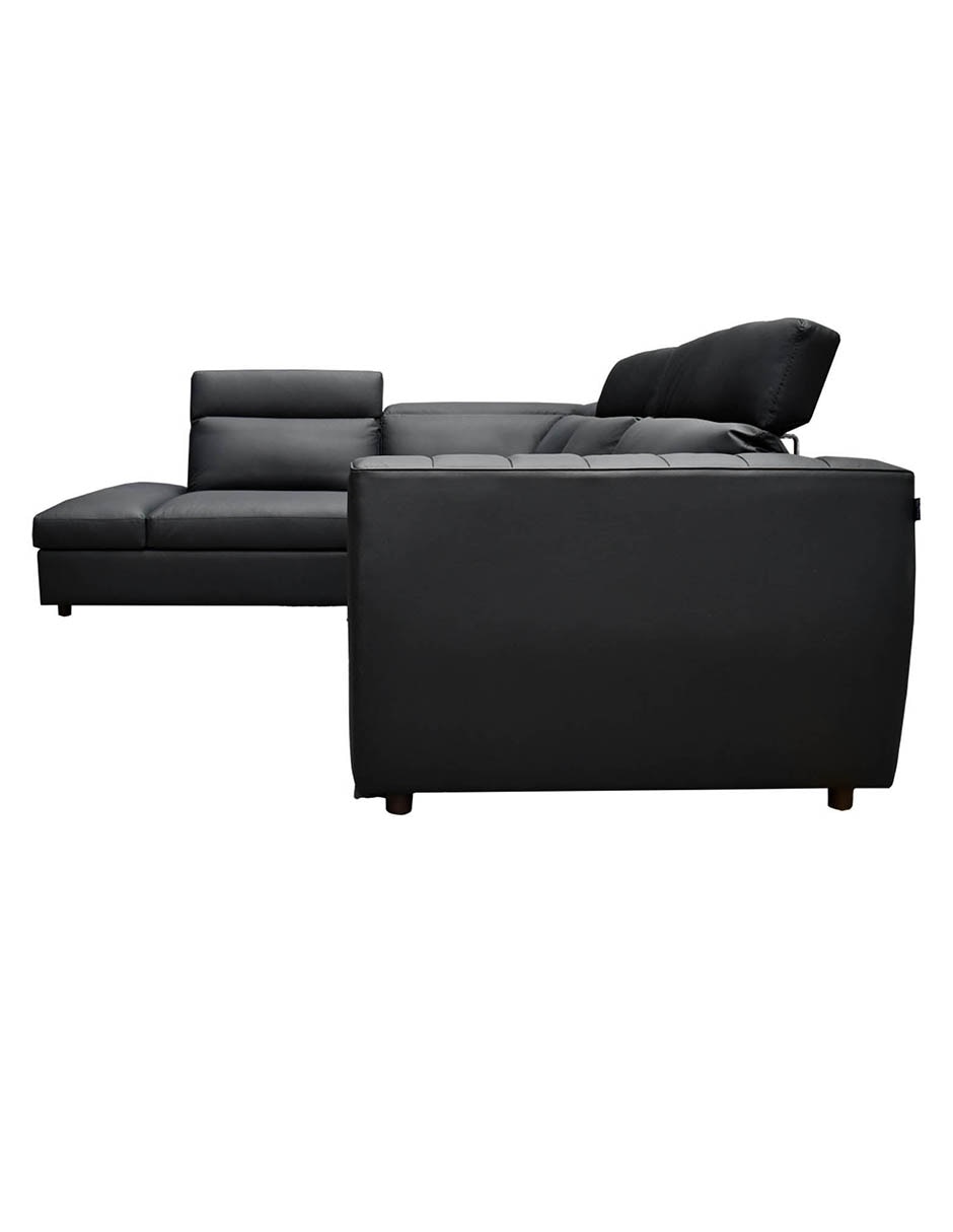Sala modular izquierda Rovani de piel y vinil 12