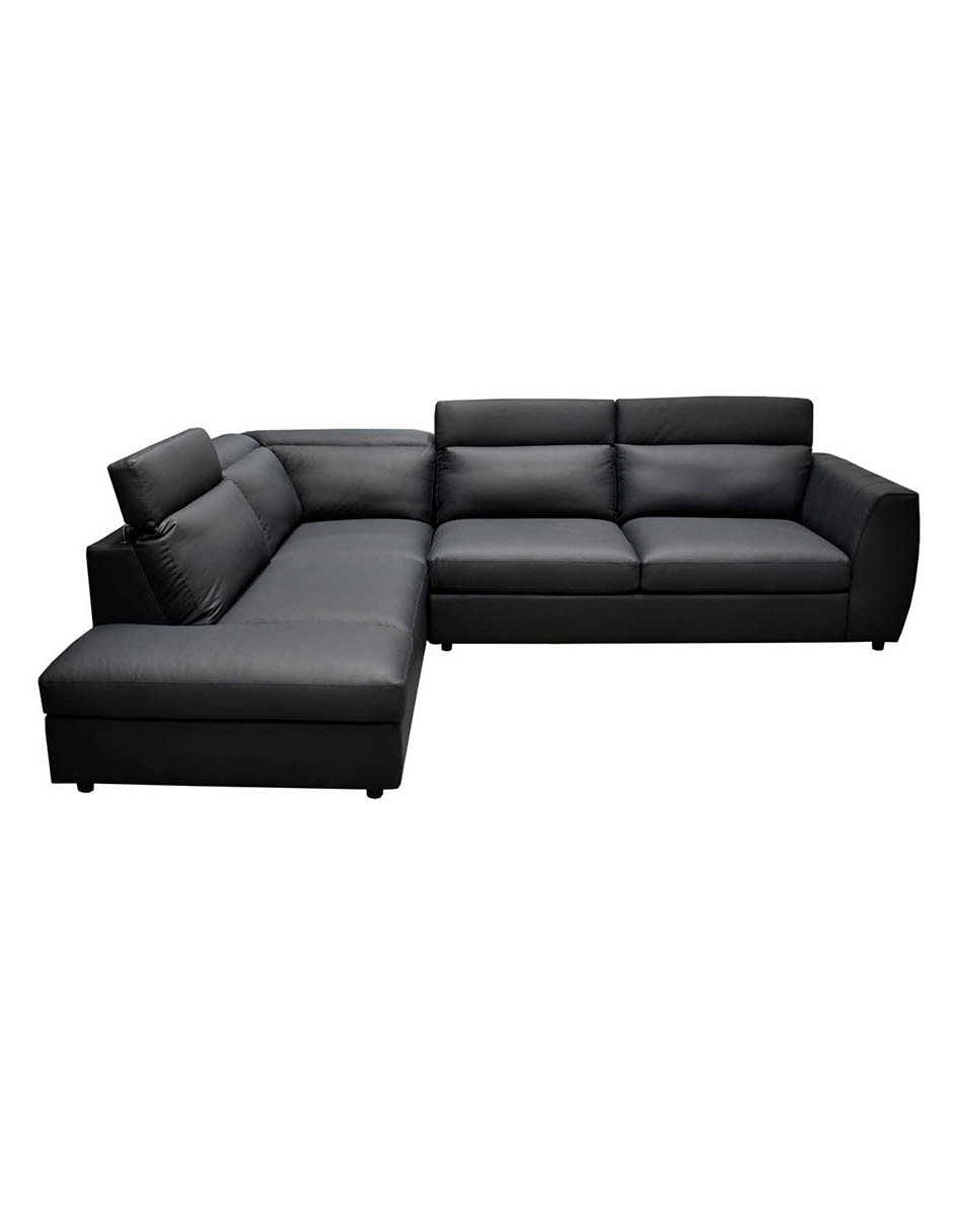 Sala modular izquierda Rovani de piel y vinil 2
