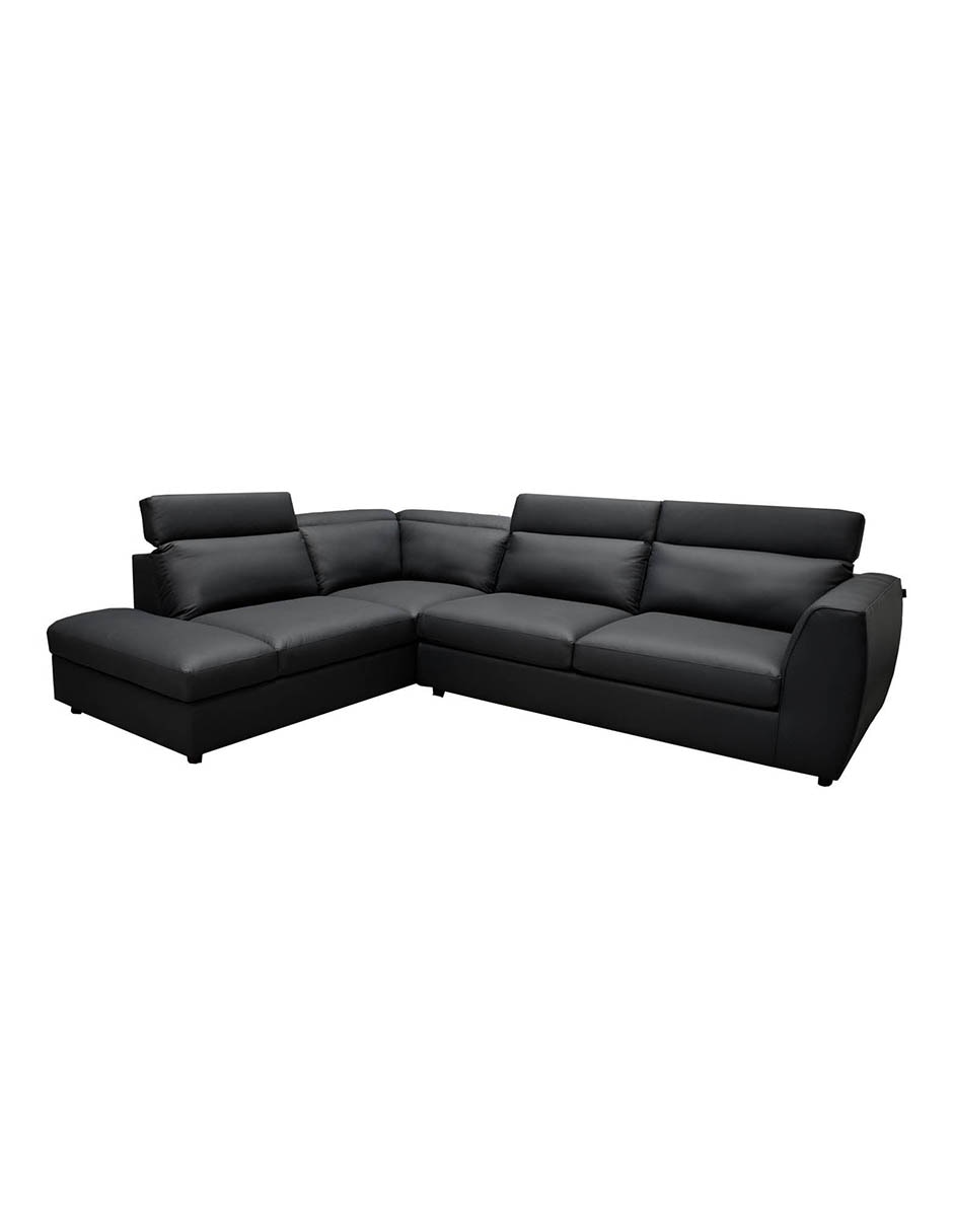 Sala modular izquierda Rovani de piel y vinil 3