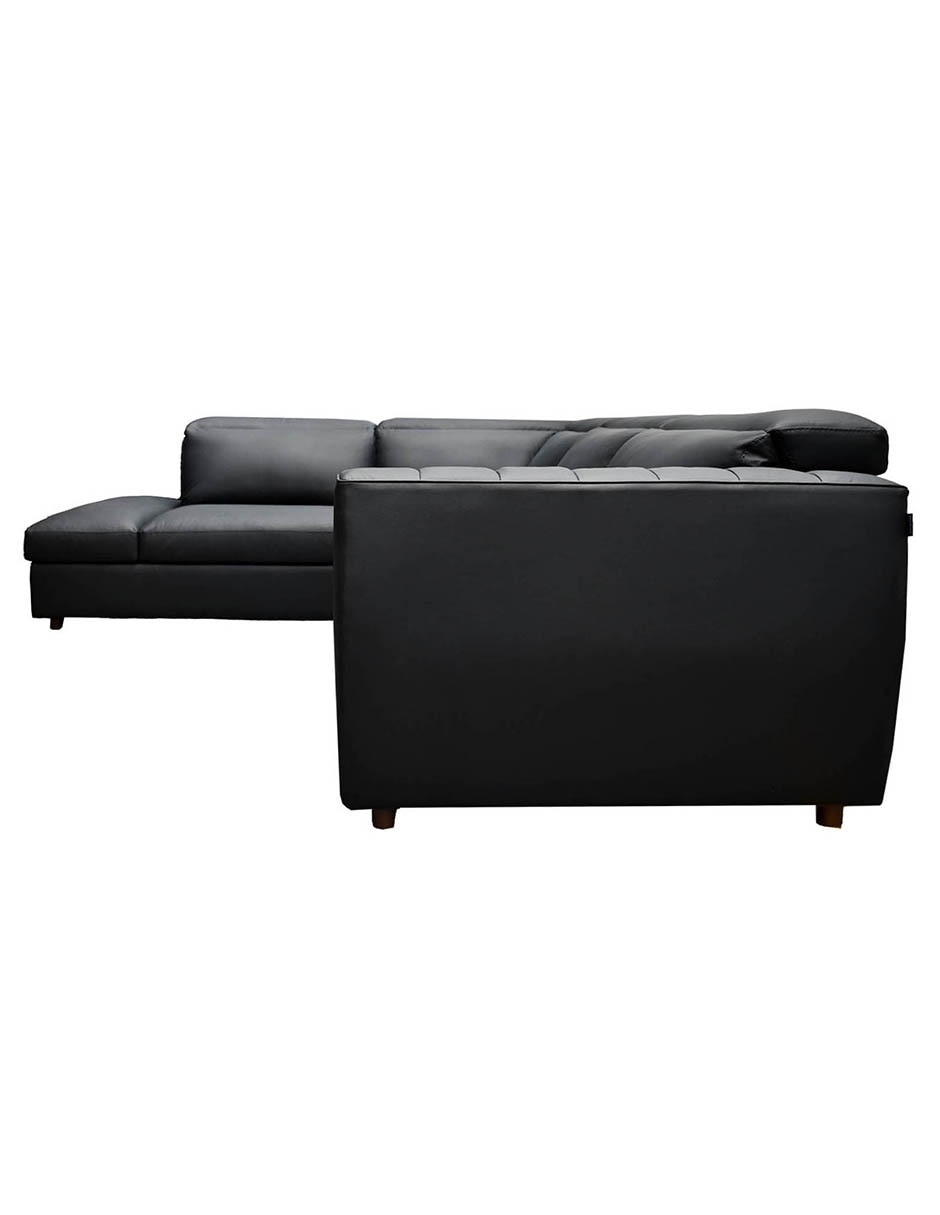 Sala modular izquierda Rovani de piel y vinil 5