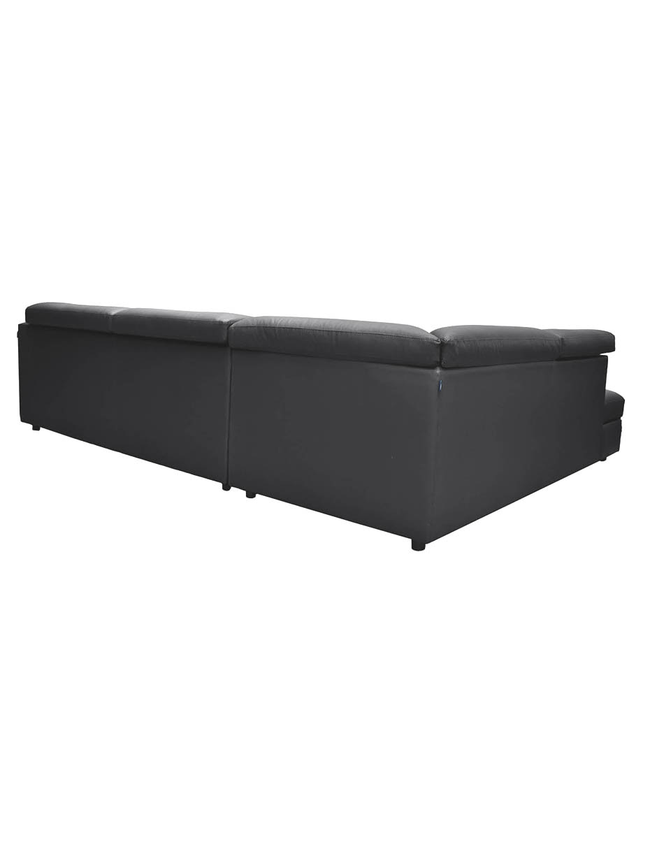 Sala modular izquierda Rovani de piel y vinil 9