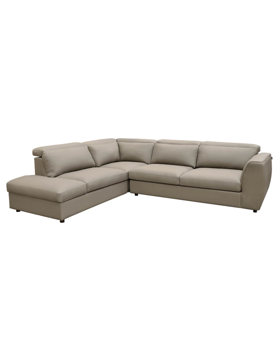 Sala modular izquierda Rovani de piel y vinil 4