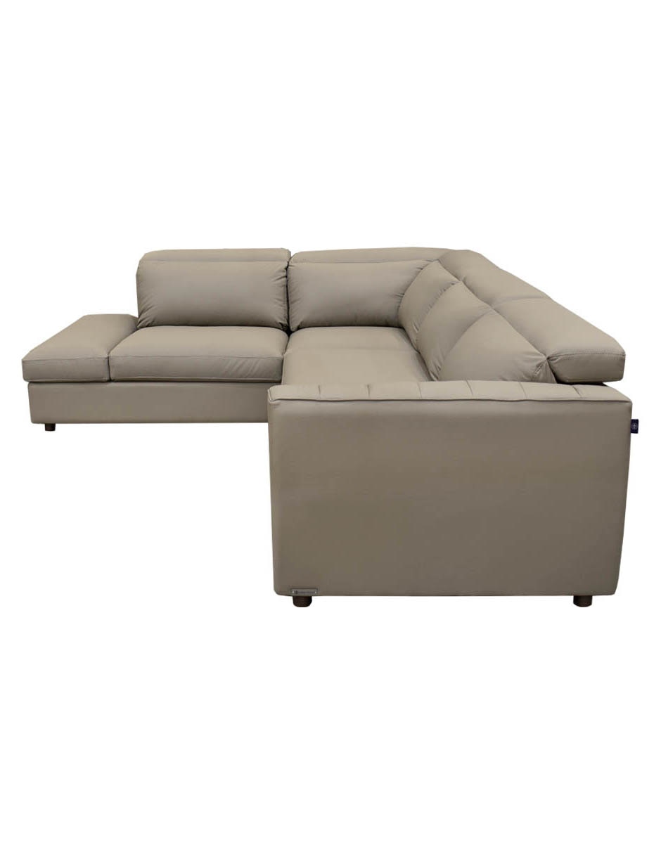 Sala modular izquierda Rovani de piel y vinil 5