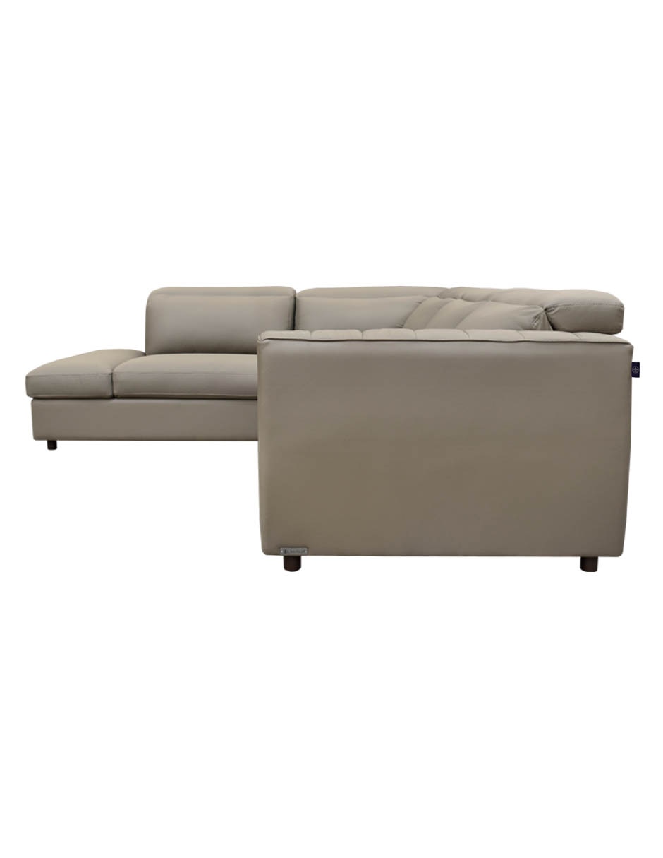 Sala modular izquierda Rovani de piel y vinil 6
