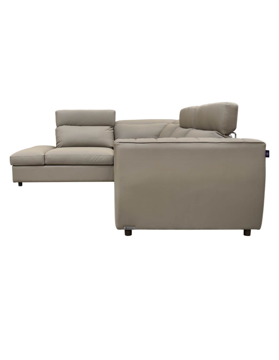 Sala modular izquierda Rovani de piel y vinil 8