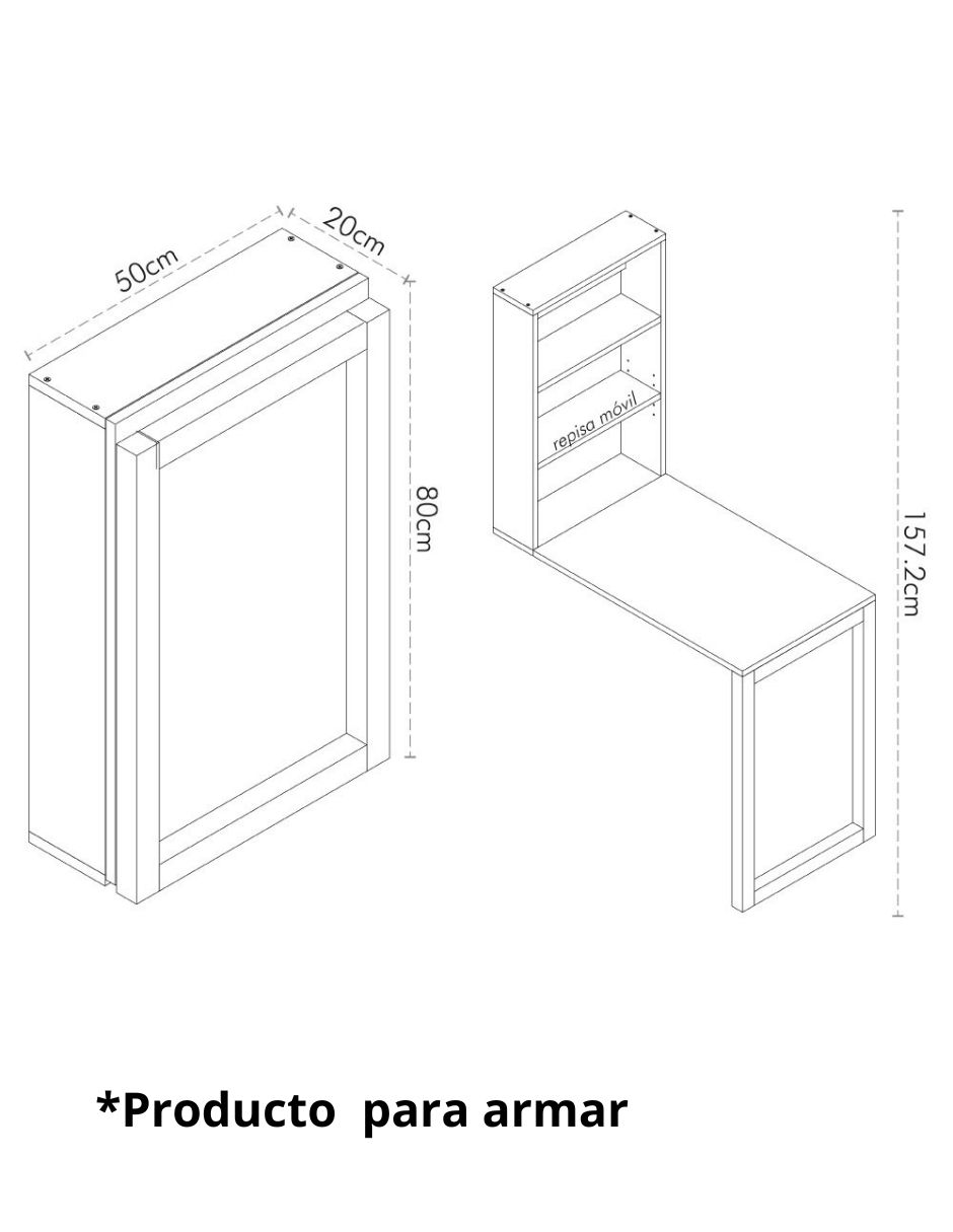 Escritorio Gould de MDF 4