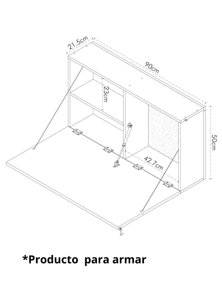 Escritorio Colt de MDF 5