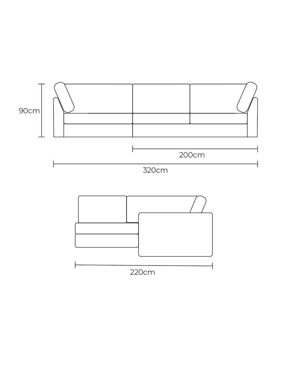 Sala modular Daniela Modular derecha Mr Fix de madera