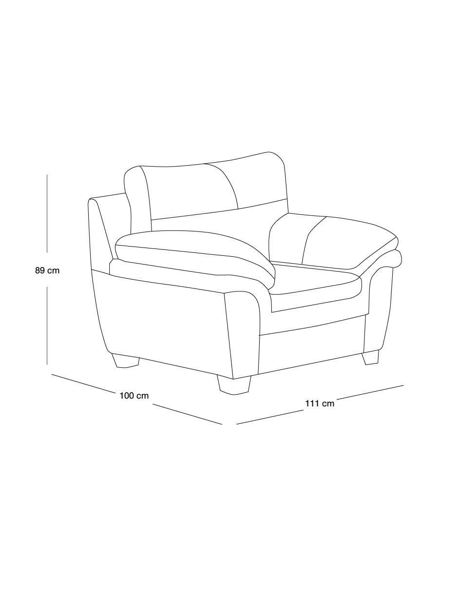 Sillón Tennesse de vinipiel 4