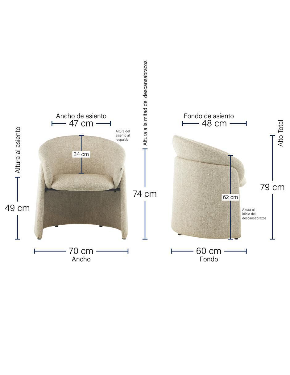 Sillón jordania brum "de" poliéster