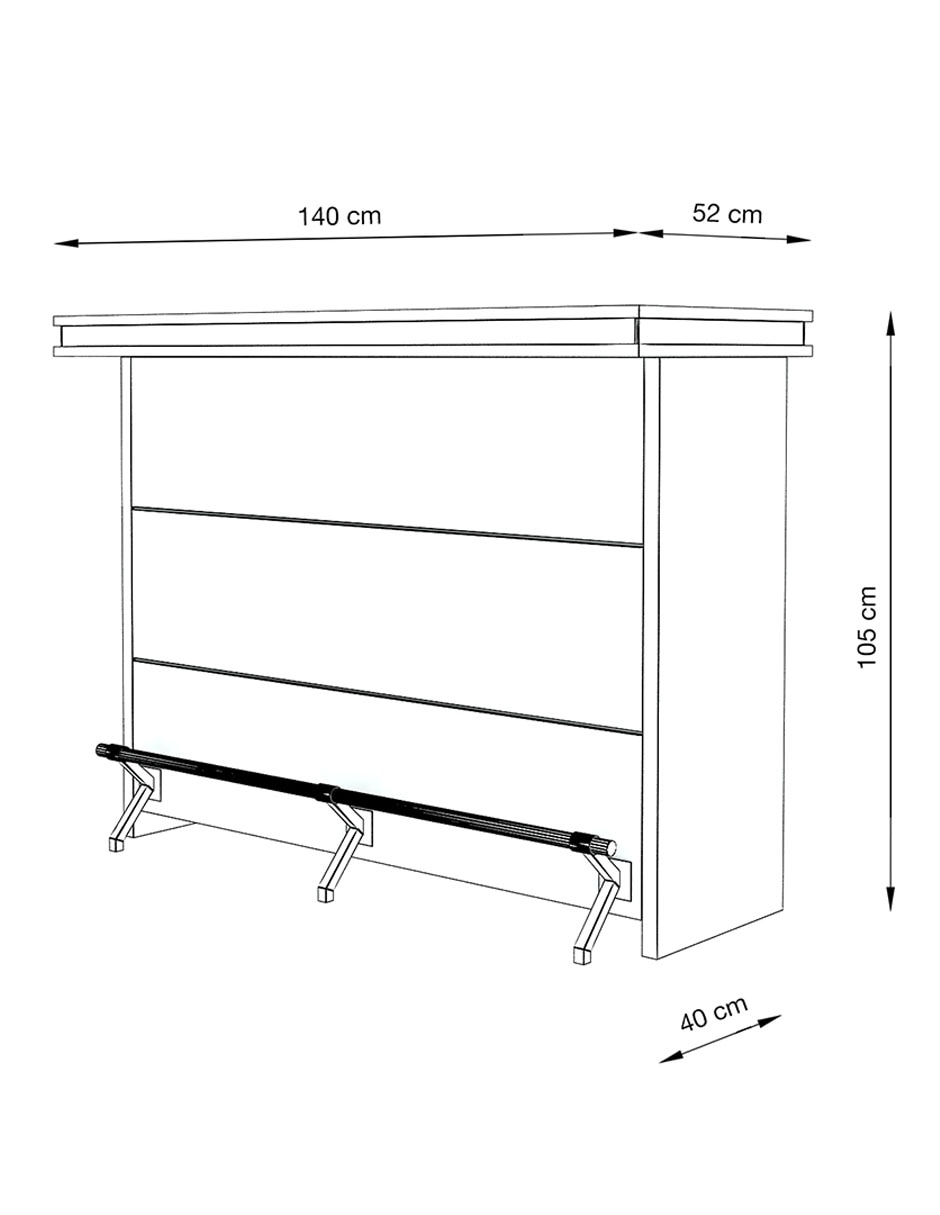 Barra bar Cardone de madera 11