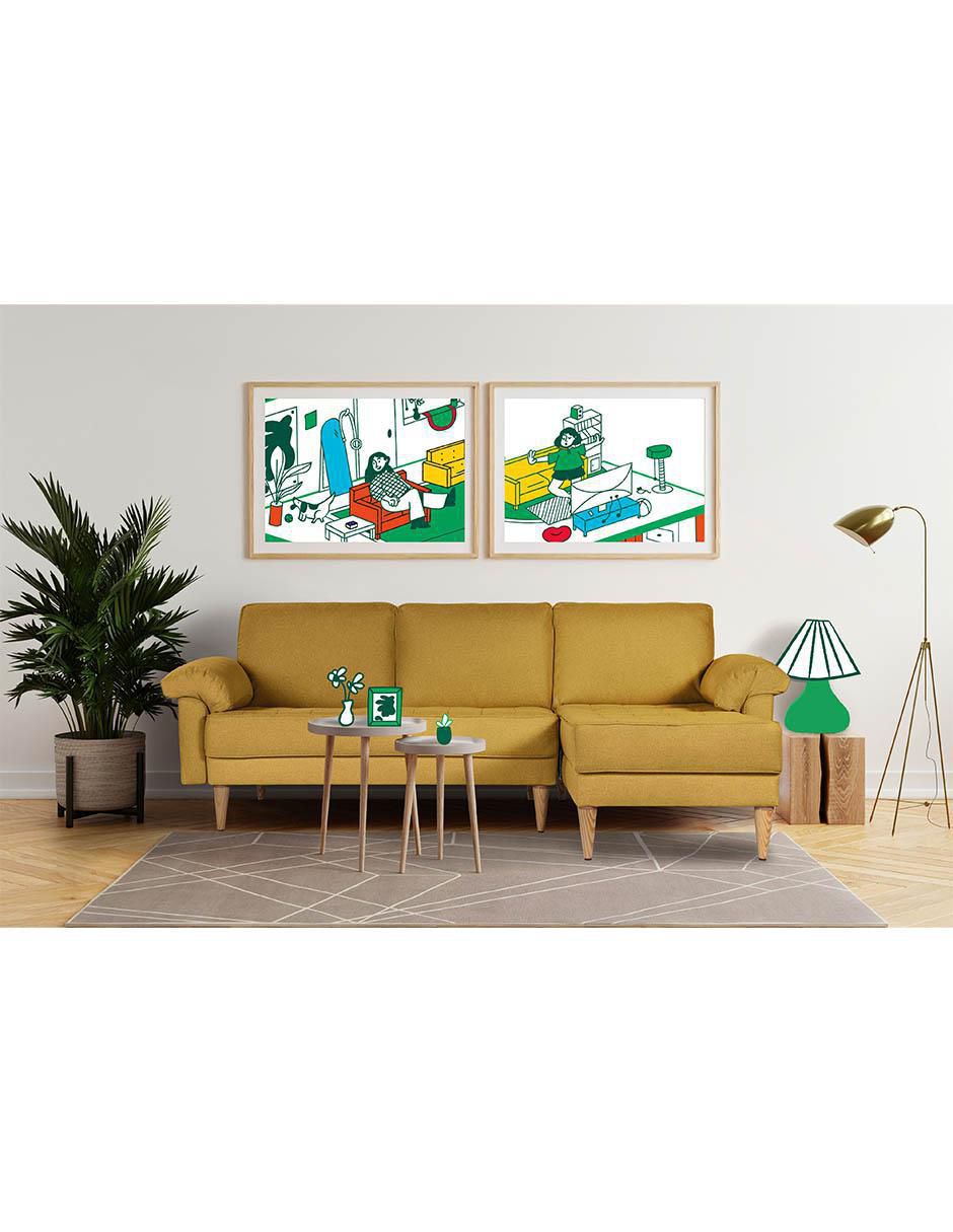 Sala modular Cavalli Makora de lino