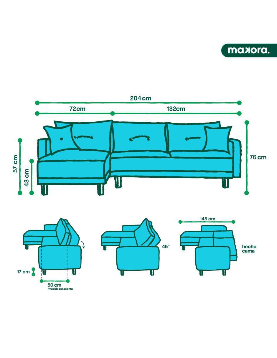 Sala modular Cavalli Makora de lino
