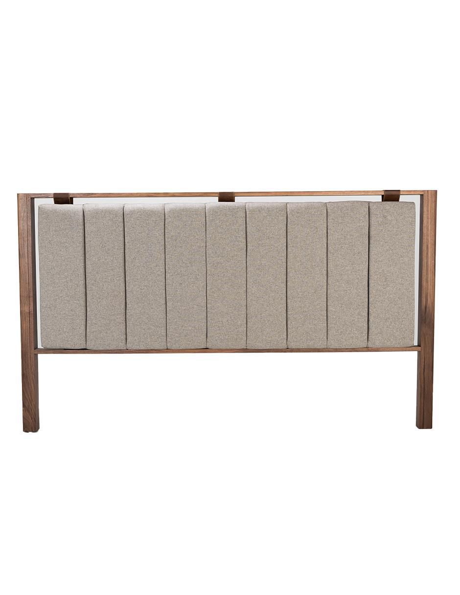 Cama Charme de madera nogal matrimonial 2