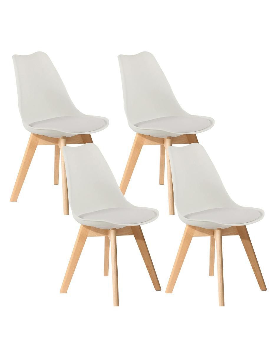 Set de sillas 4 piezas Tulip De Comedor