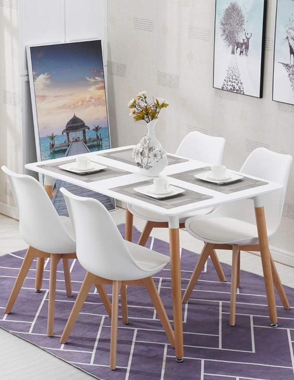 Set de sillas 4 piezas Tulip De Comedor 5