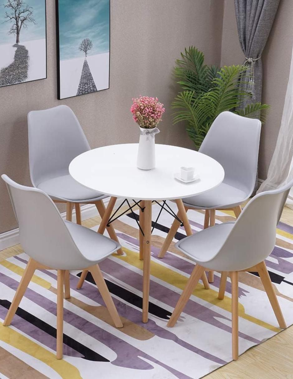 Juego de sillas 4 "piezas" tulip de comedor midtown concept "de" polipropileno adulto