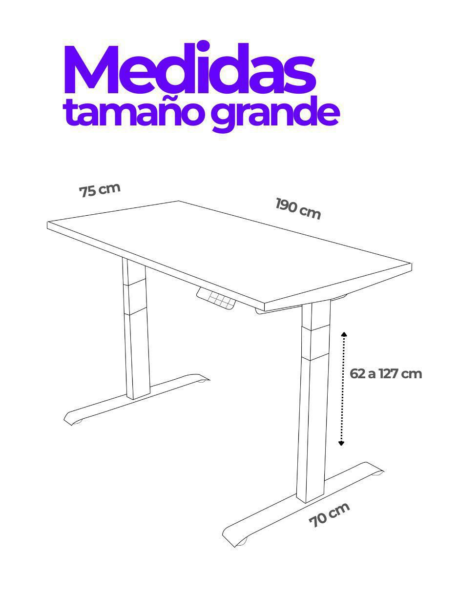 Escritorio premium V2 rectangular Randu de MDF