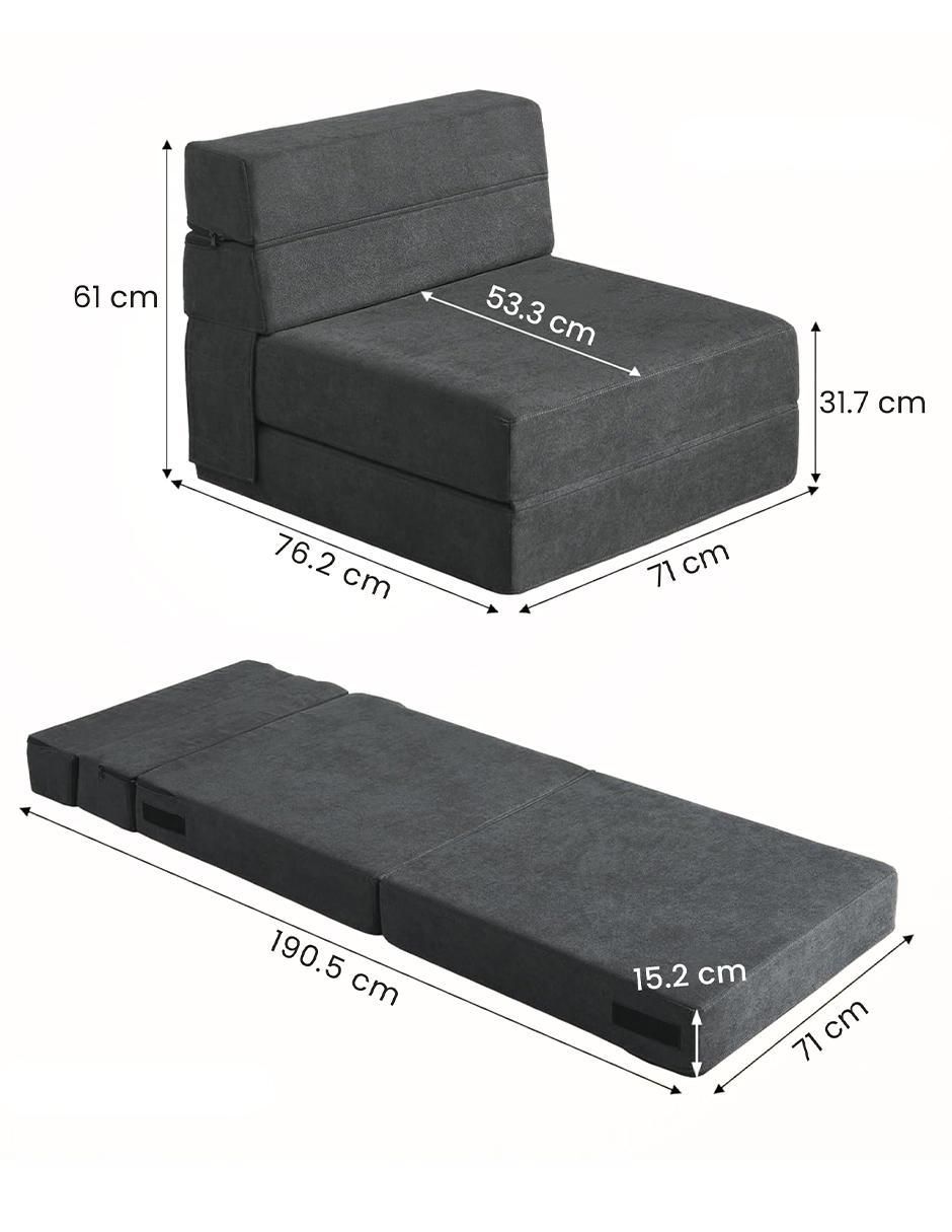 Sofá cama de memory foam 6