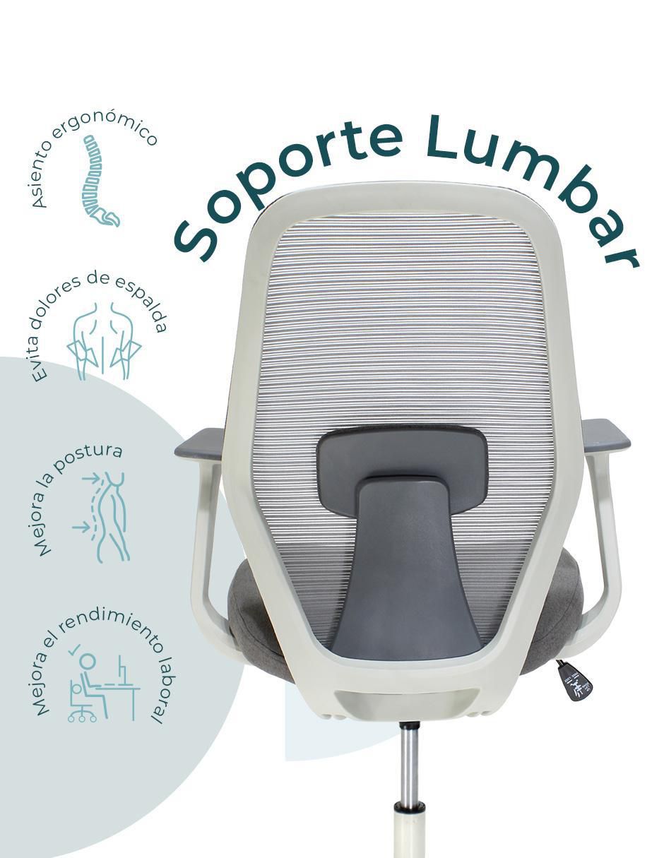 Silla escritorio bastia 8349w mundo in "de" nylon