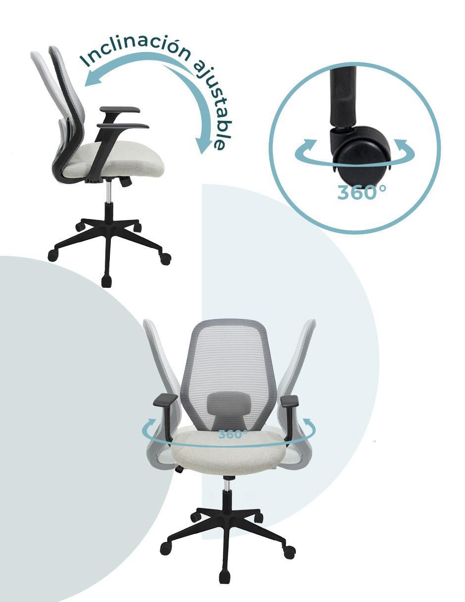Silla escritorio bastia 8349 mundo in "de" nylon