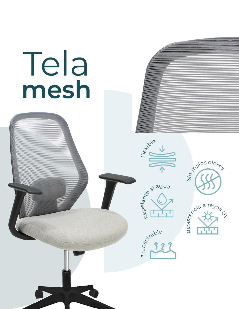 Silla escritorio bastia 8349 mundo in "de" nylon