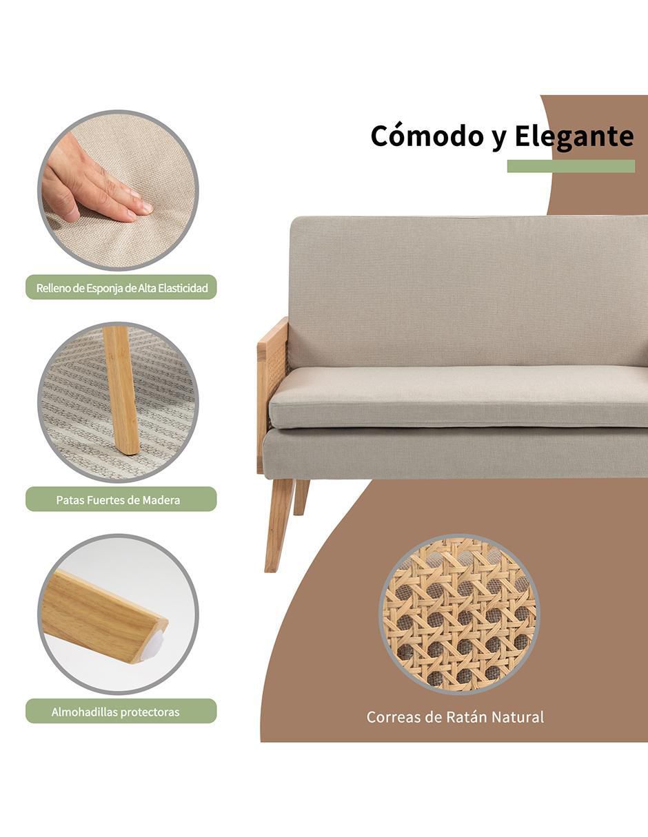 Love seat Dian-D Double de lino 8