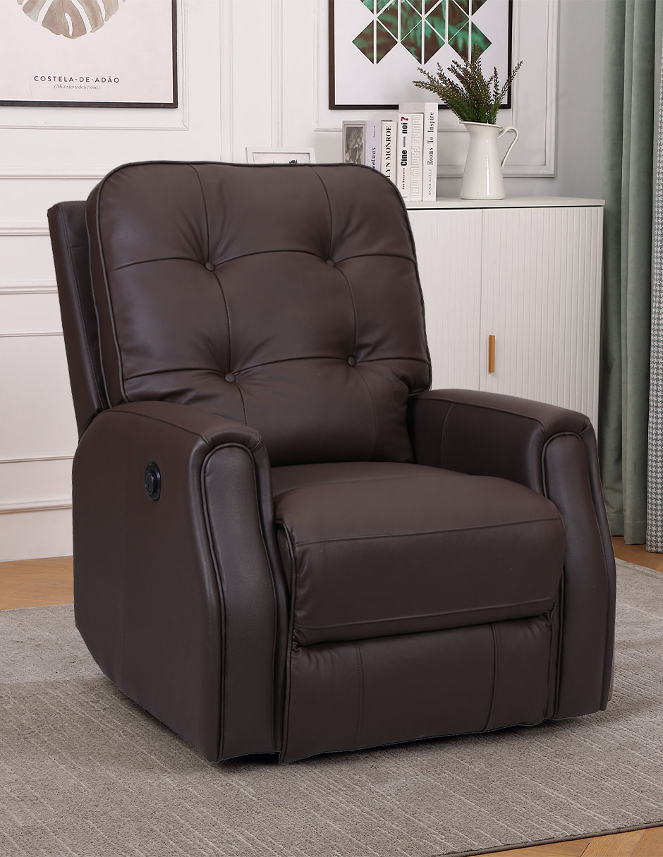Reclinable Budapest Ce de piel y vinil 8