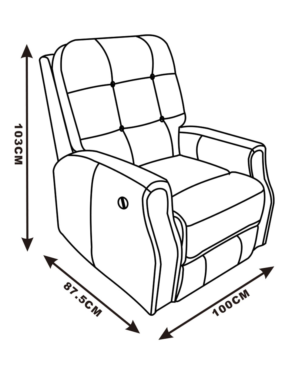 Reclinable Budapest Ce de piel 9