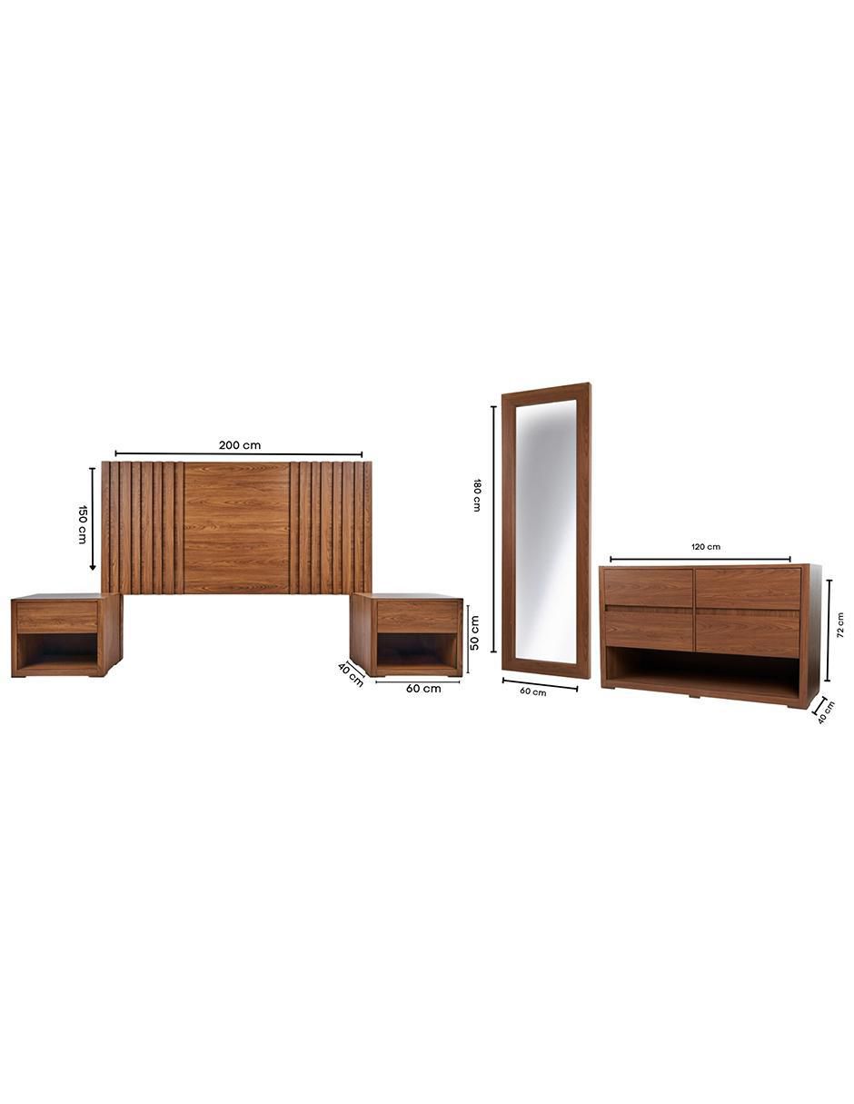Set recámara Vanessa de MDF 19
