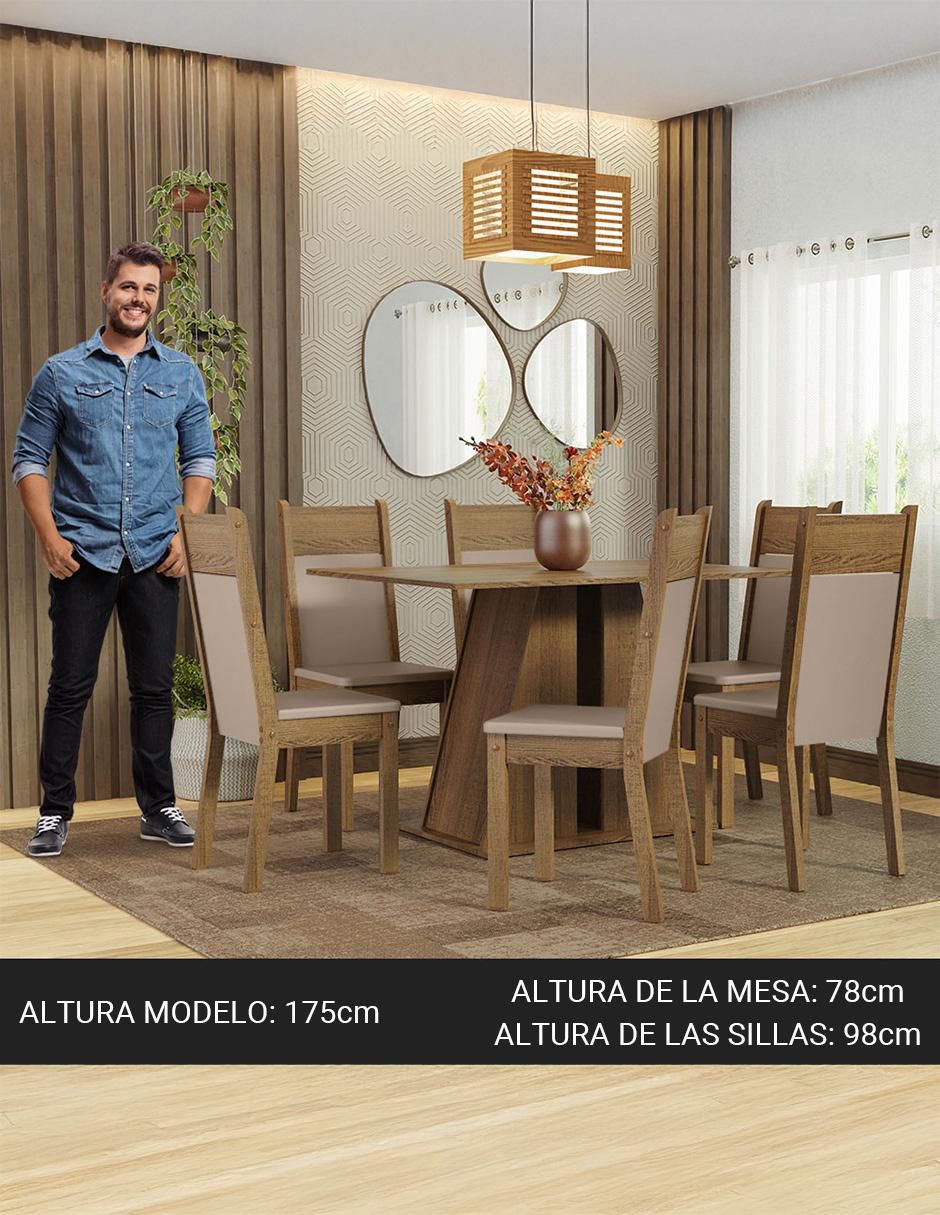 Comedor Beverly para 6 personas 12