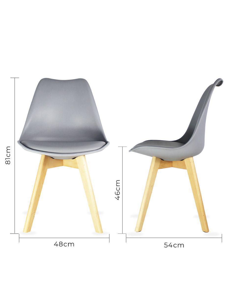 "comedor" frankfurt rectangular negro y 4 sillas frankfurt mundo in "para" 4 personas "de" madera