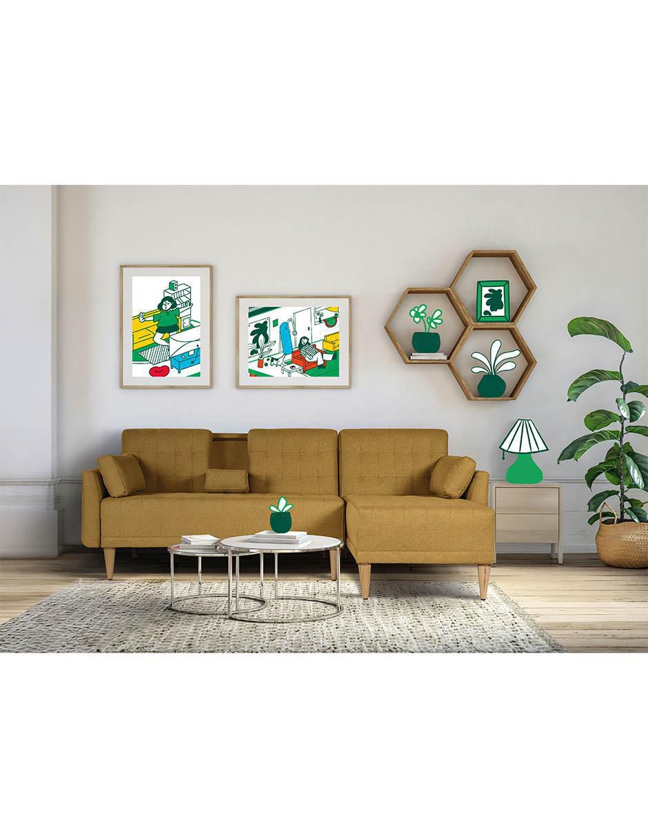 Sala modular Makora de lino