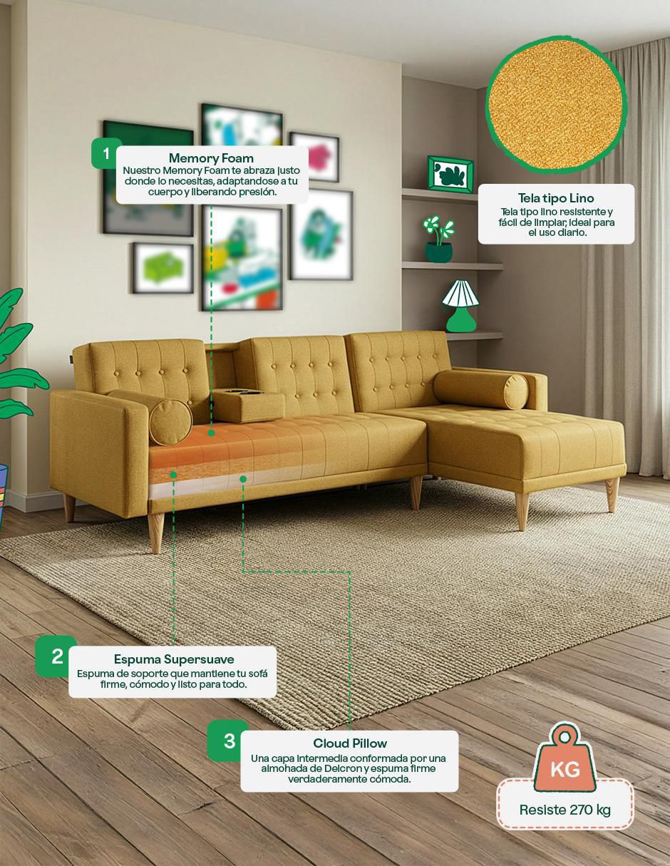 Sala modular no aplica makora "de" lino