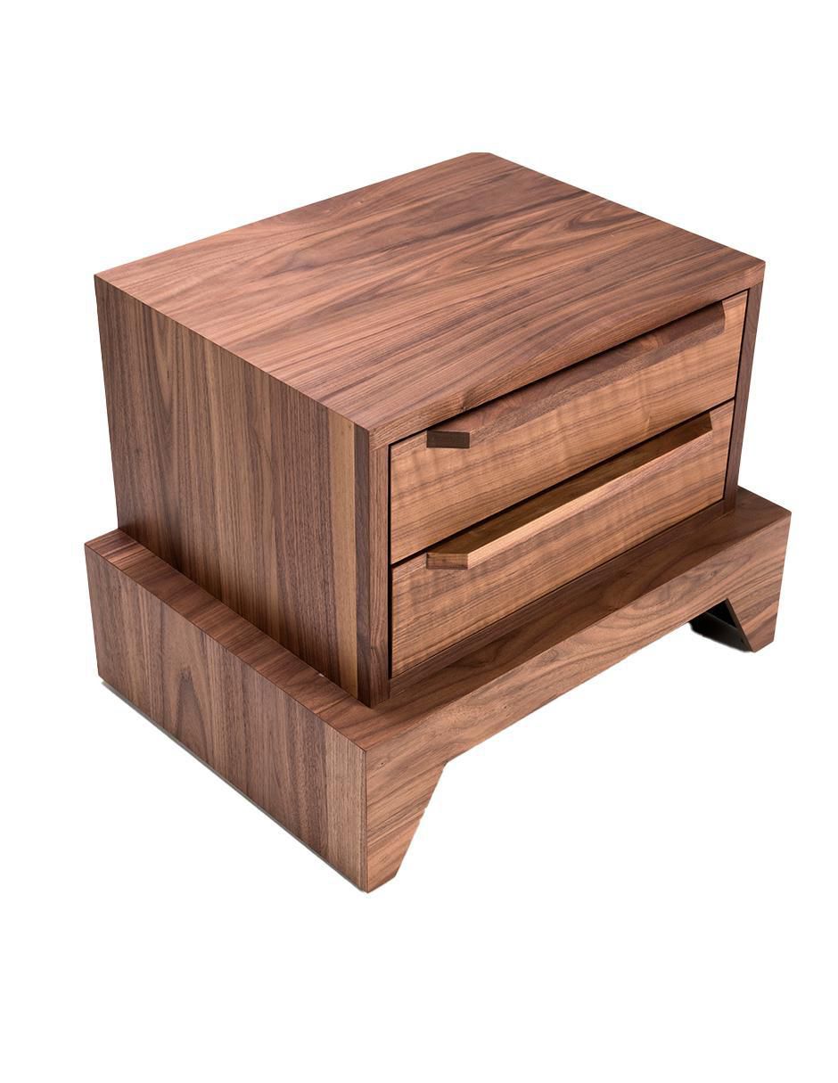 Buró vintage de madera nogal