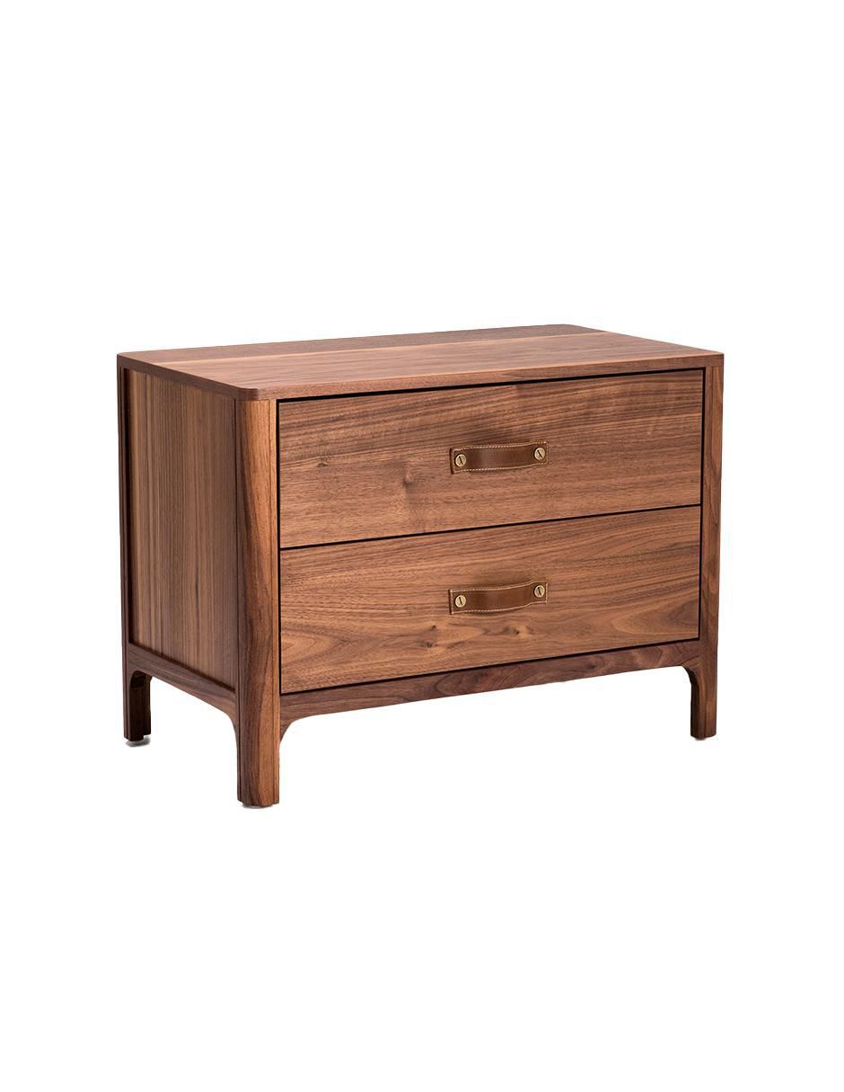 Buro Garbo de madera nogal