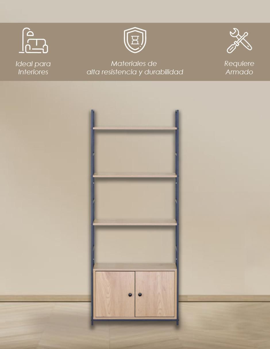 Librero Tokio Maple de melamina 7