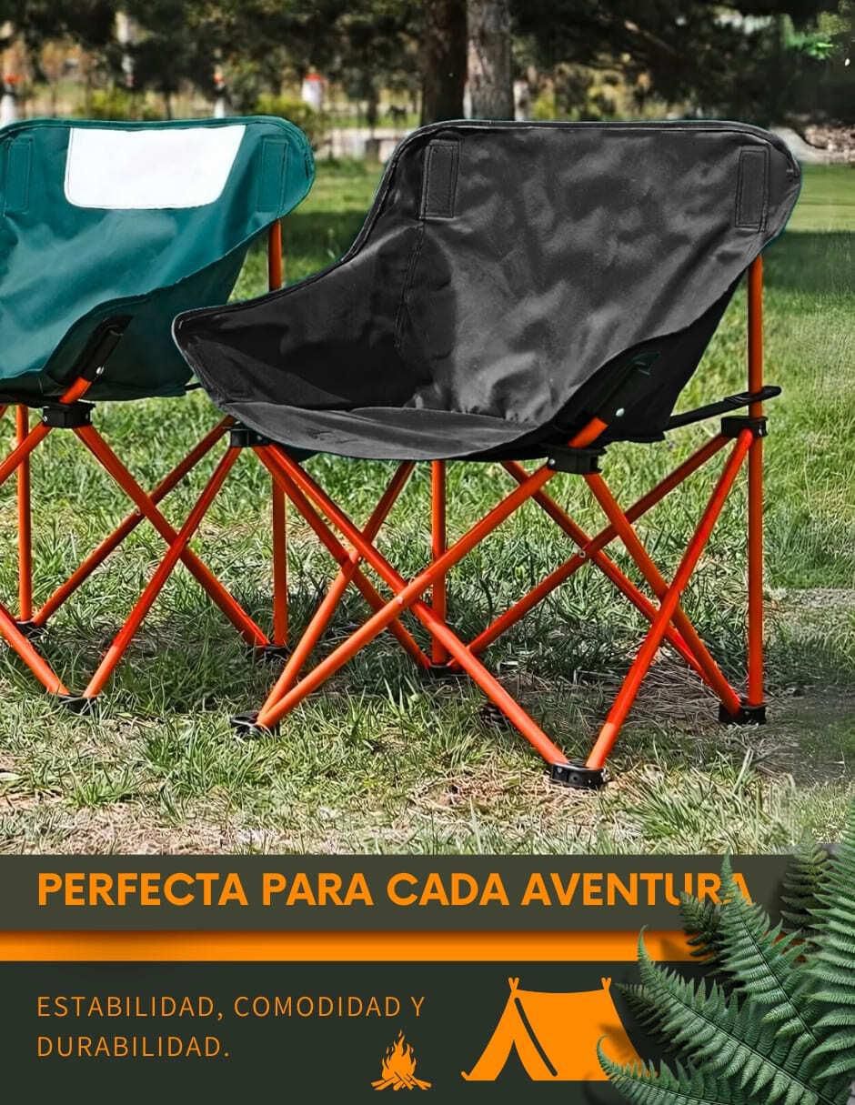 Silla plegable 2 piezas de aluminio 5