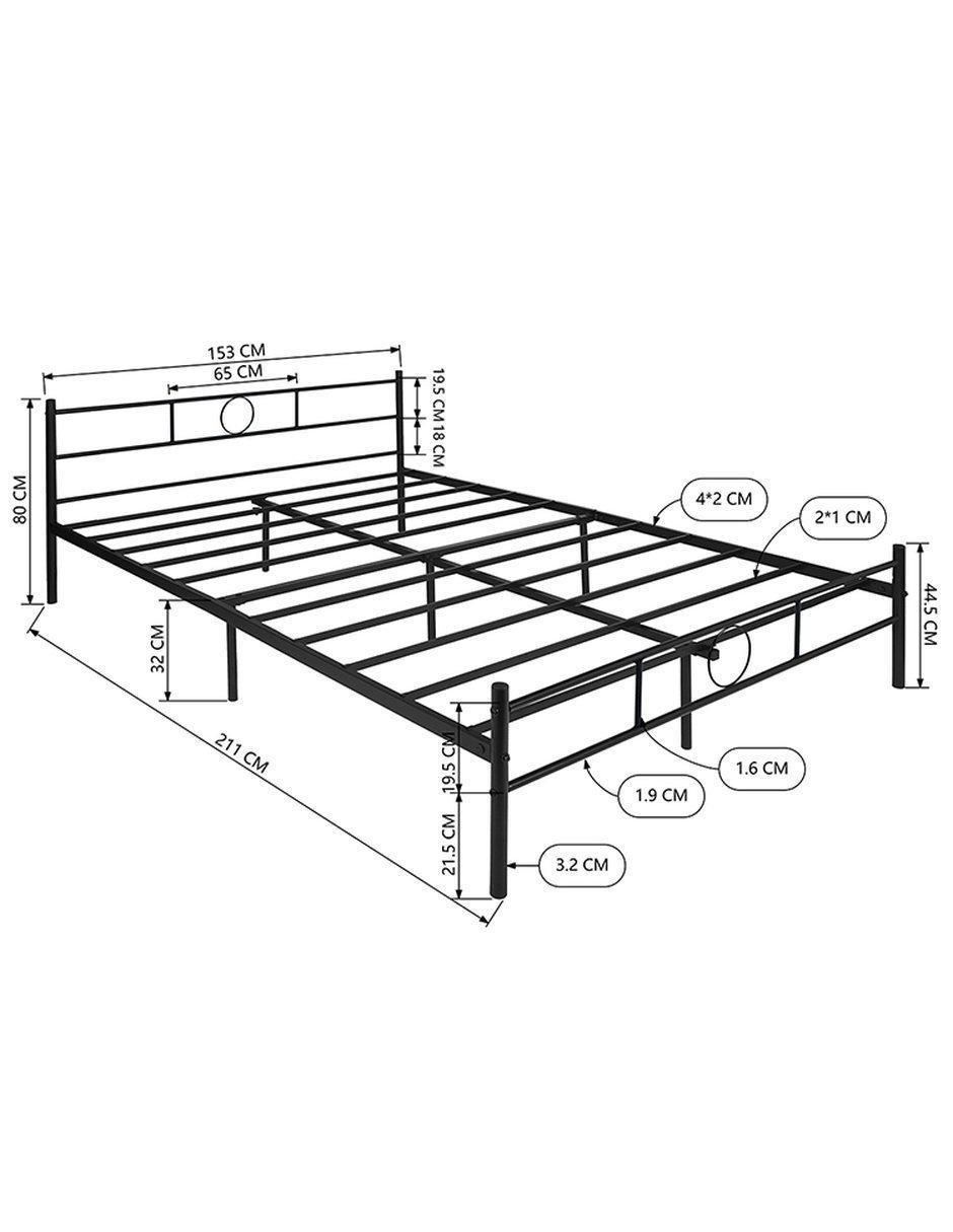 Base para cama de metal 9