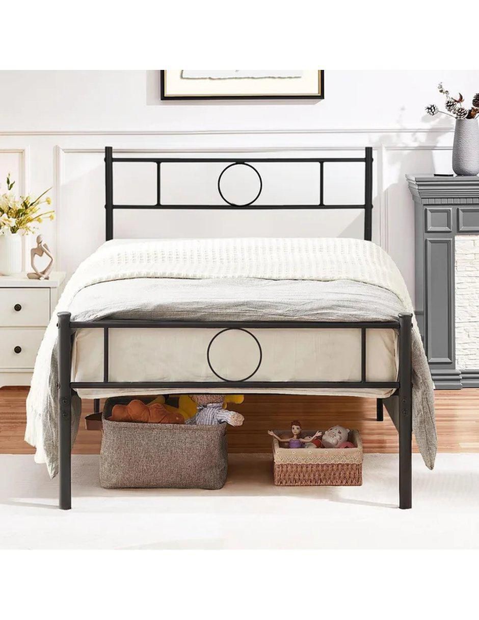 Base para cama armable de metal individual 3