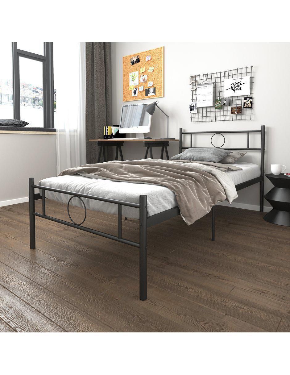 Base para cama armable de metal individual 7
