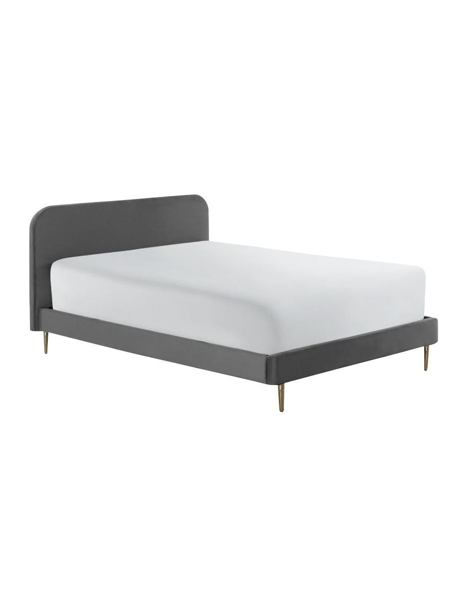 Cama Nisha de tela matrimonial 2