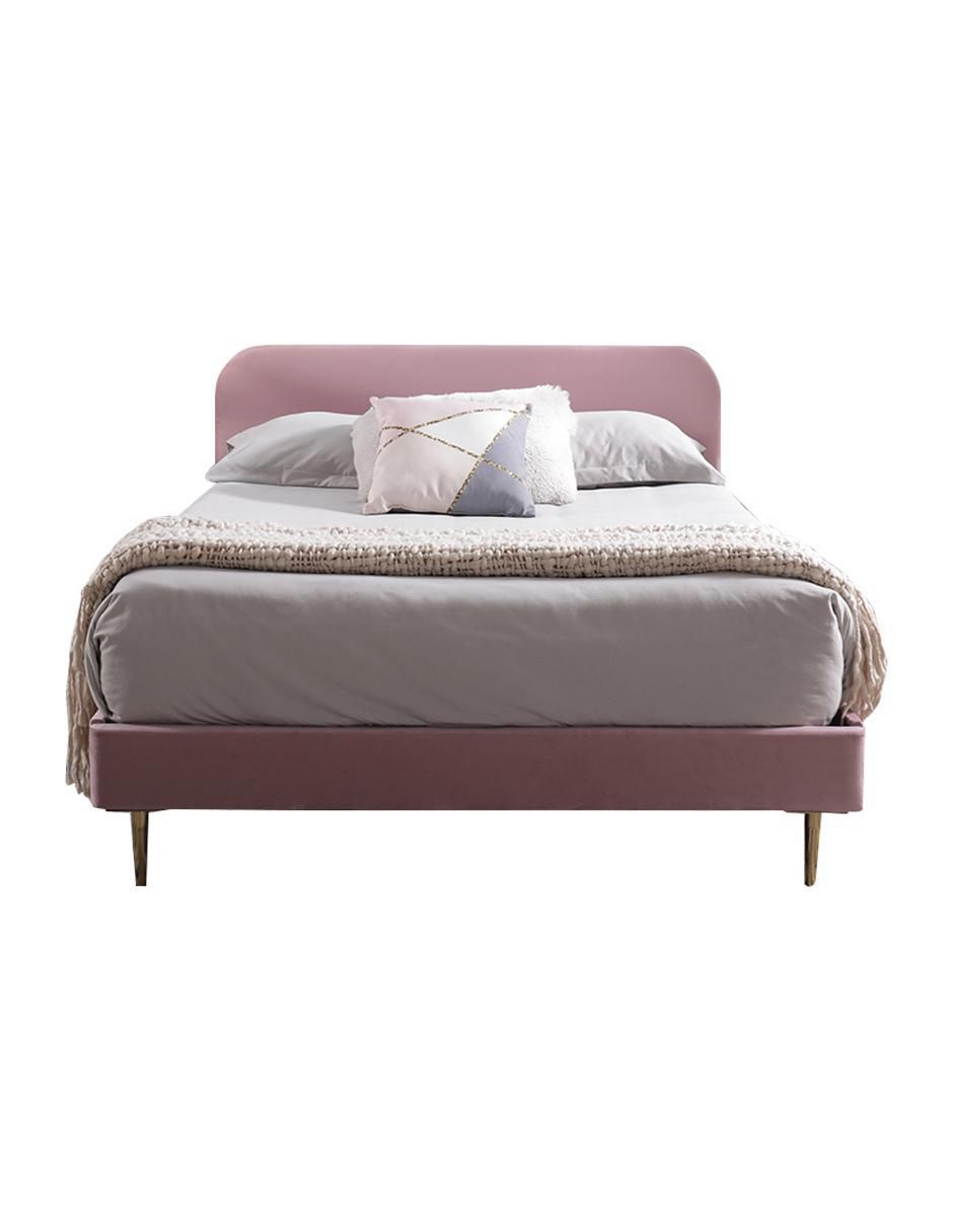 Cama Nisha de tela matrimonial 3