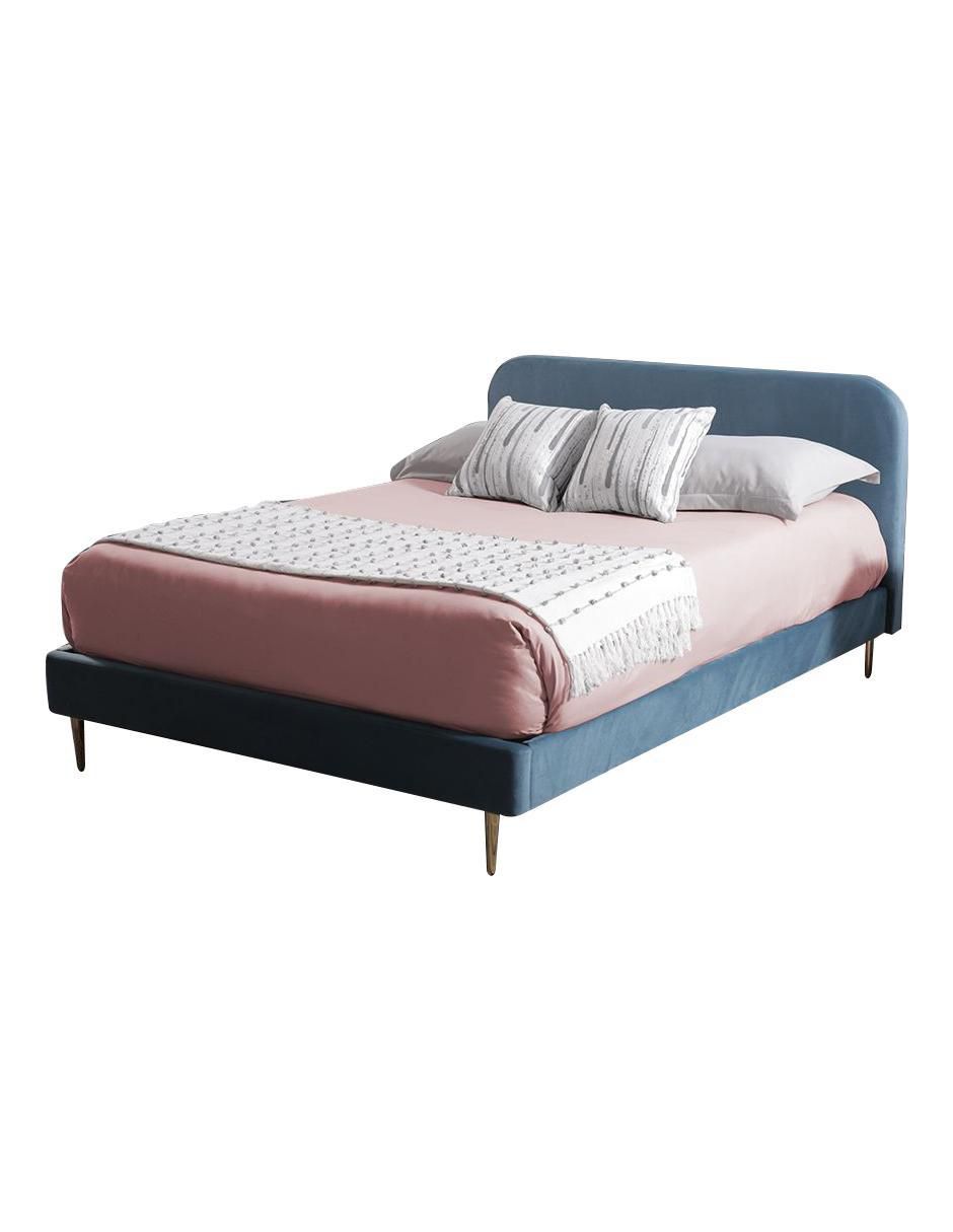 Cama Nisha de tela matrimonial 3