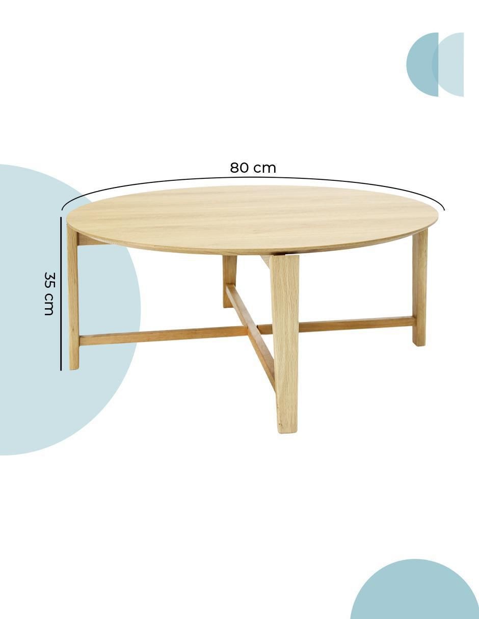 Mesa de centro palu circular mundo in "de" mdf
