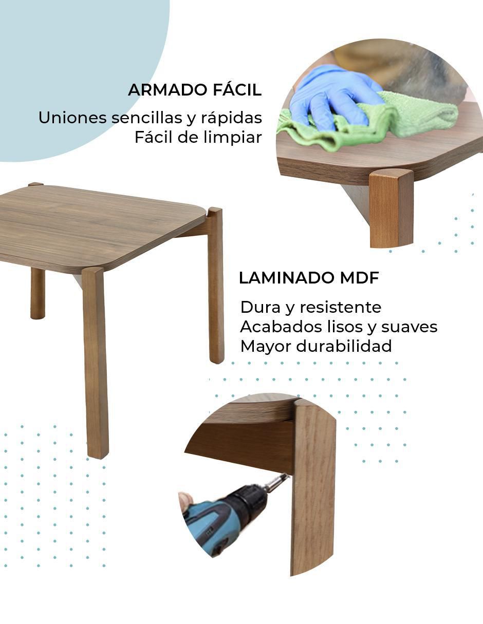 Mesa lateral Palu Cuadrada 5