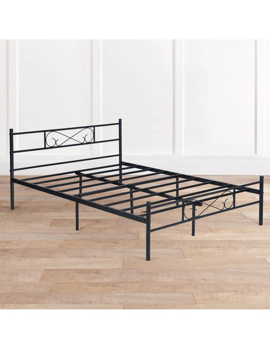 Base para cama armable Laimer de metal matrimonial 6