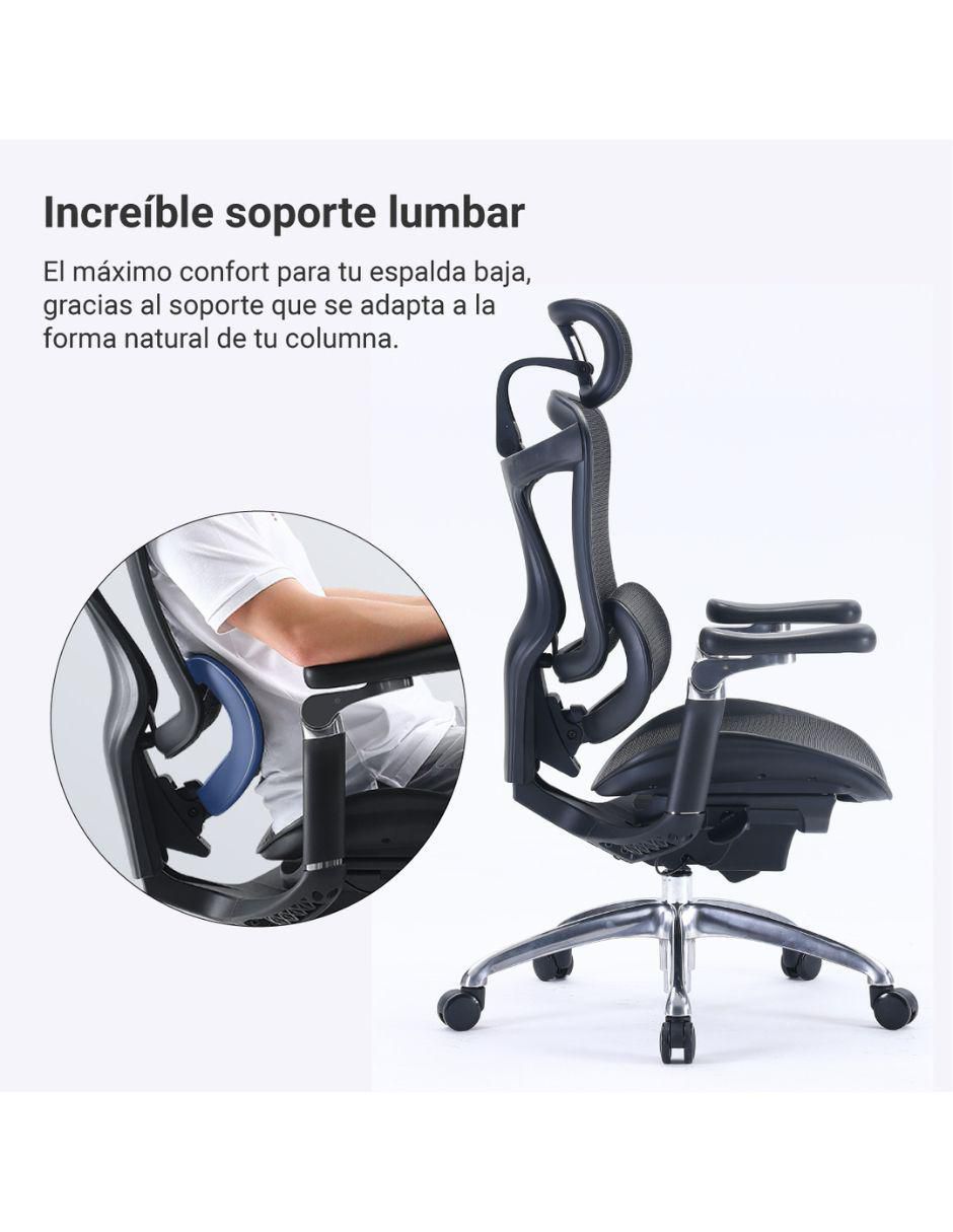 Silla escritorio ergomax randu "de" mezcla de materiales