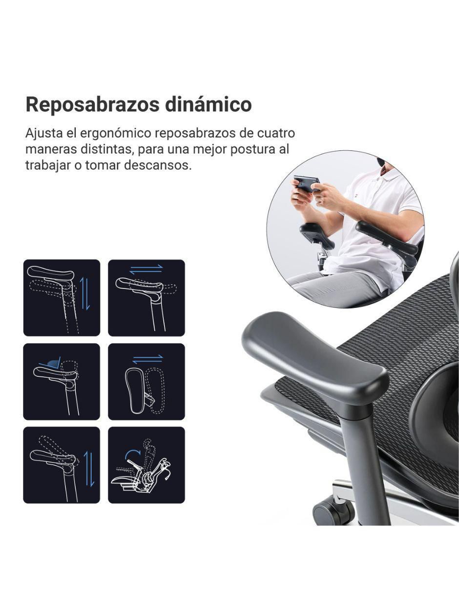 Silla escritorio ergomax randu "de" mezcla de materiales